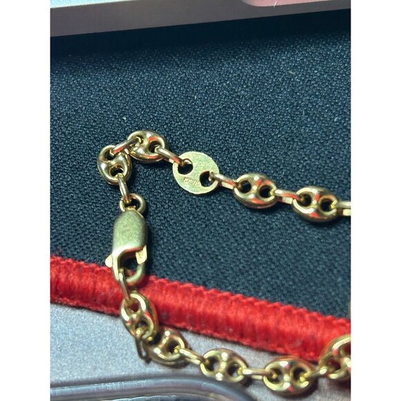 Gucci GG Flexible Mariners Link Necklace in 18kt Yellow Gold 17 1/2' 13,69 grams - Picture 8 of 12